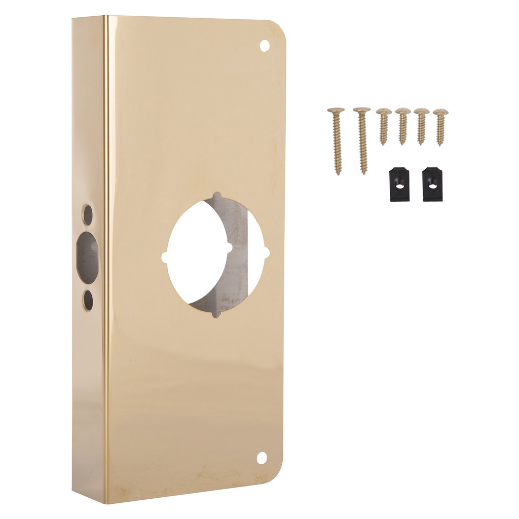 Door Reinforcer 4"x9" Brass