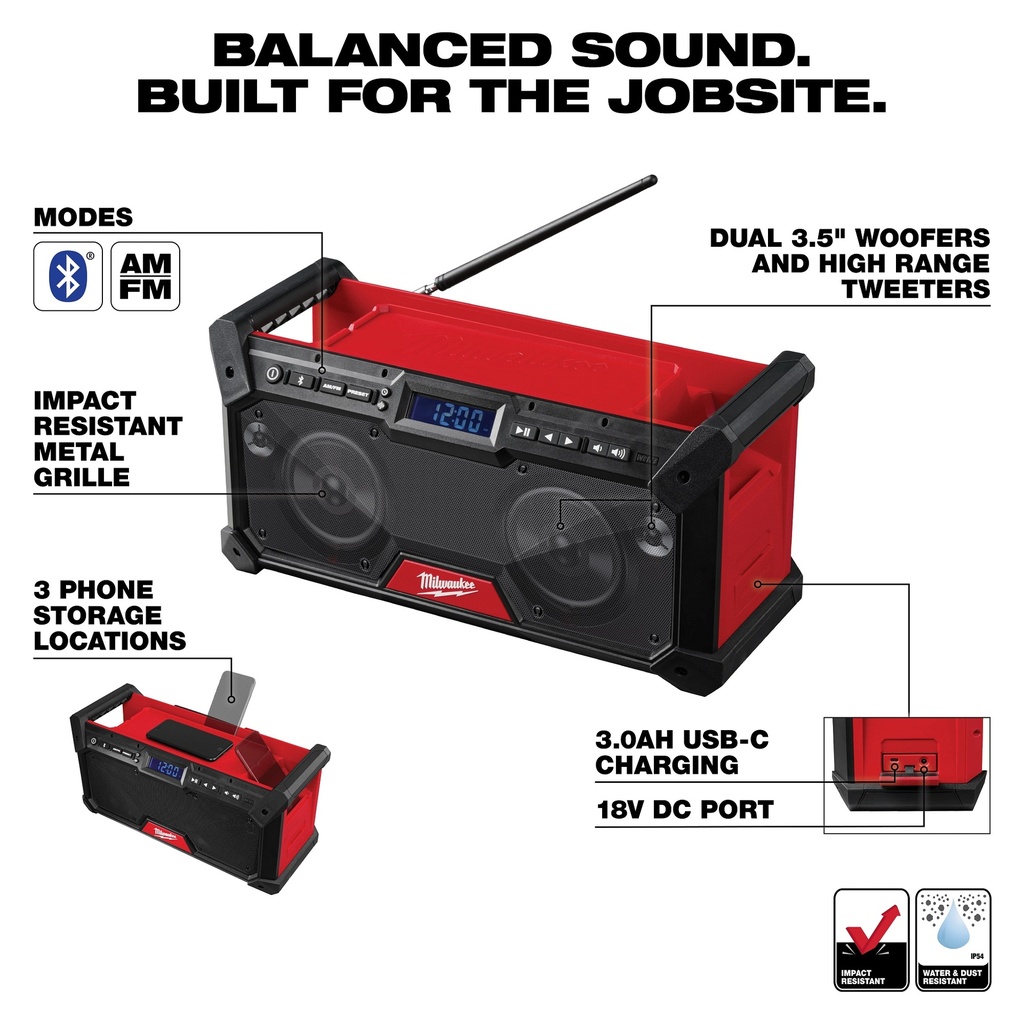M18 BLUETOOTH JOBSITE RADIO
