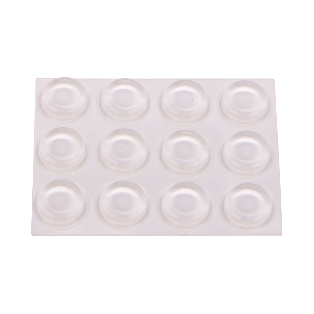 Dome Bumper Clear 1/2" Self Adhesive PK12