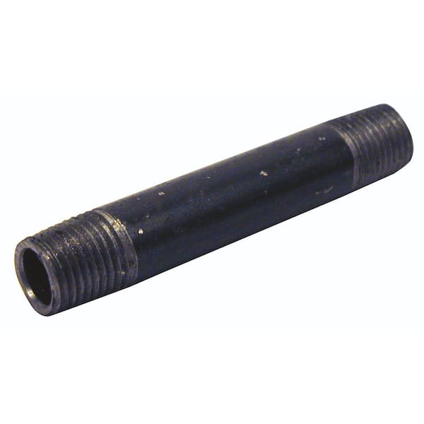 Black 1/4"x4" Nipple
