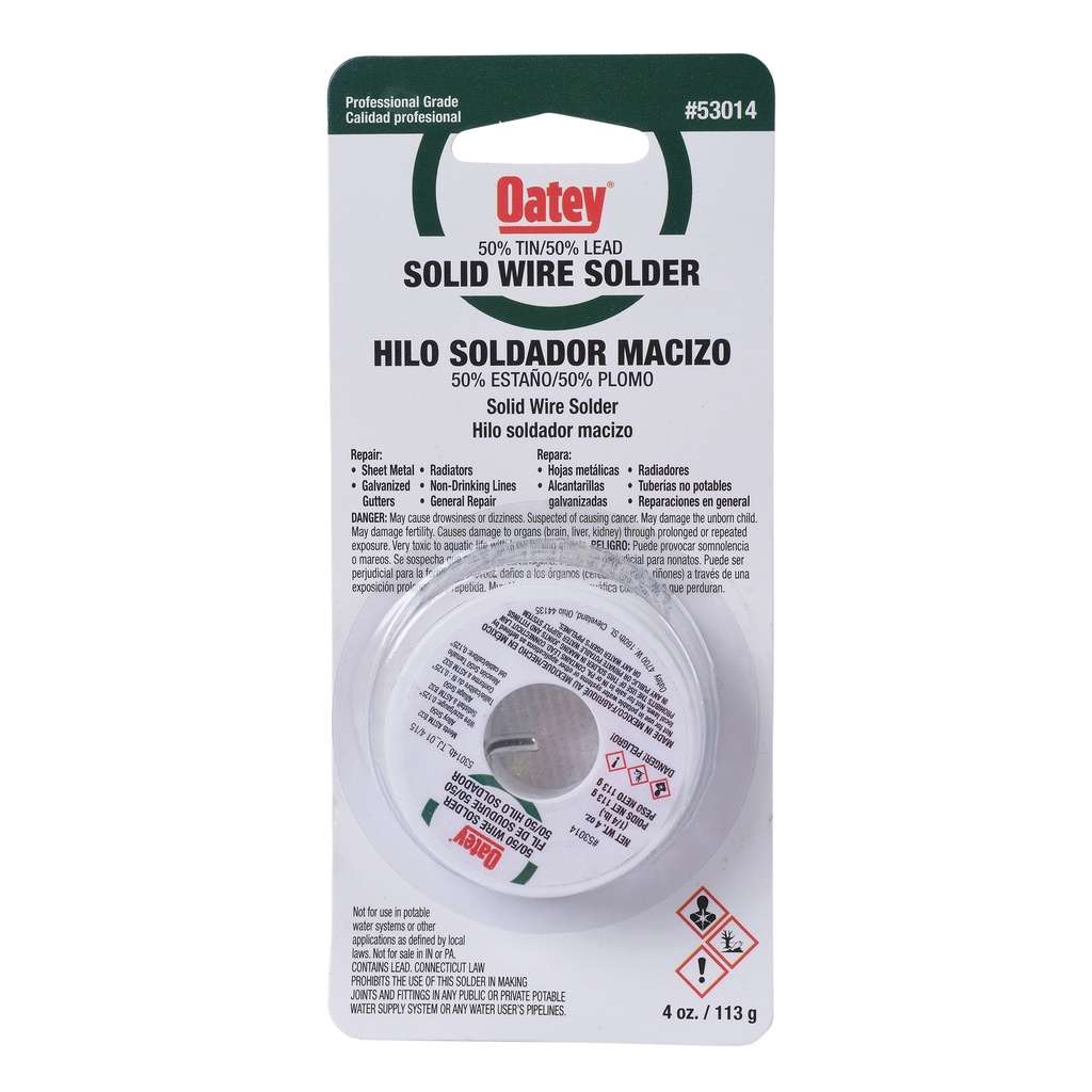 WIRE SOLDER 50/50 1/4LB