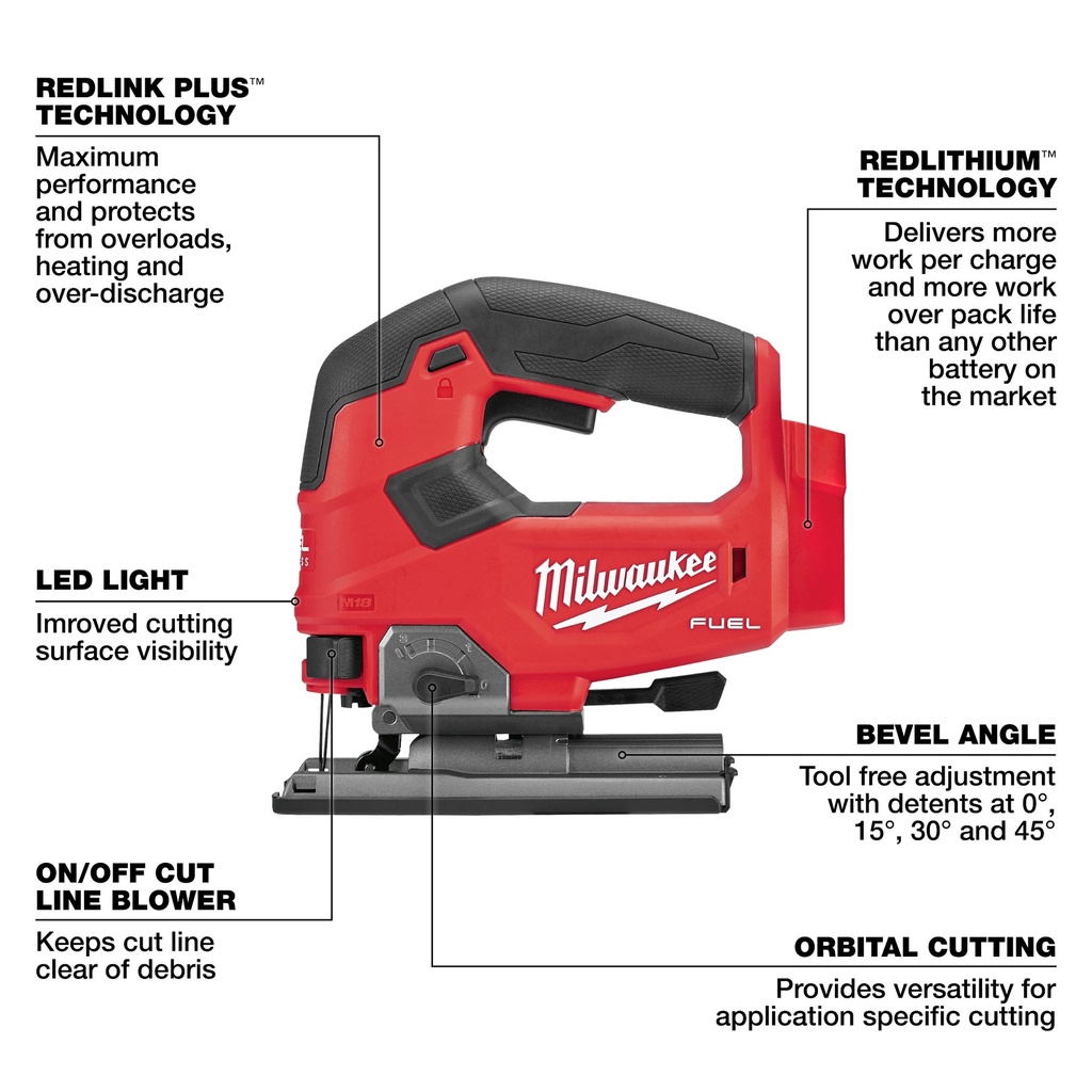 M18 FUEL D-HANDLE JIG-SAW BARE