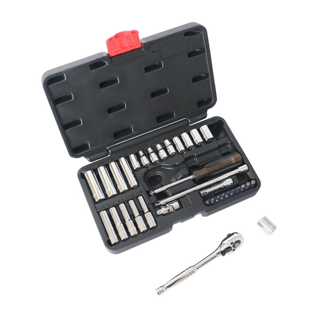 SOCKET SET SAE 35PC 1/4DRIVE