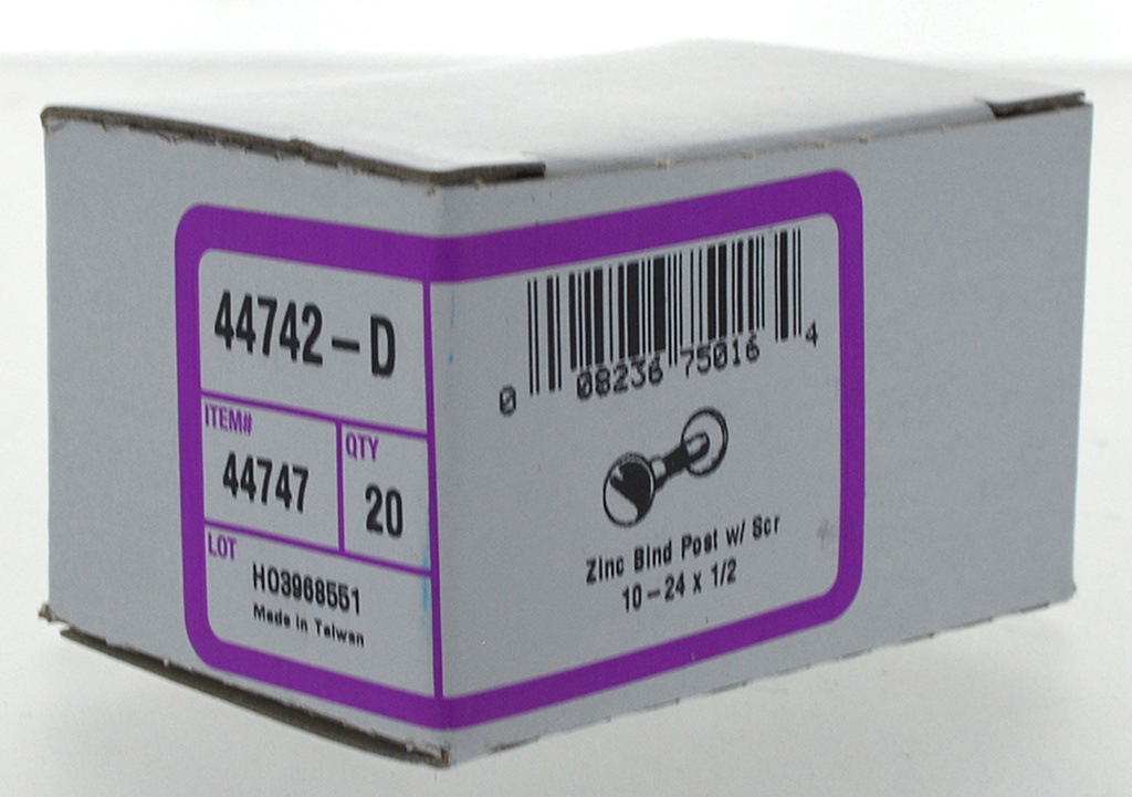 BINDING POST W SCREW 10-24X1/2   BX20