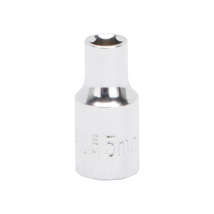 SOCKET 5MM 1/4DRIVE 6PT