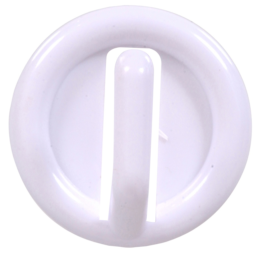 CD-PLASTIC RD HOOK WHITE