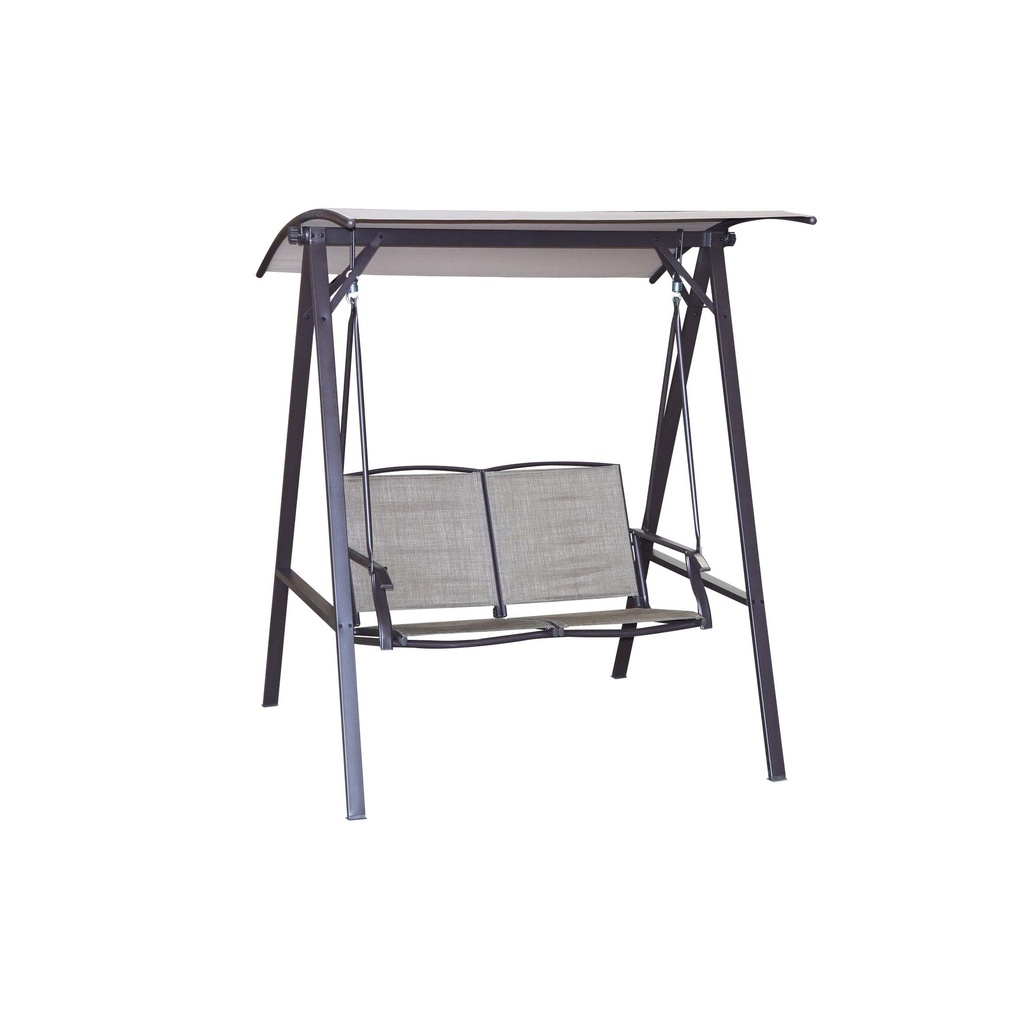 Canopy Swing 2 Person Steel Brown
