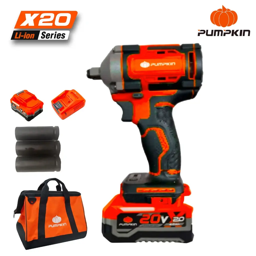 368 ft-lb 20V BL CORDLESS IMPACT WRENCH W/TOOL BAG X20 1/2"