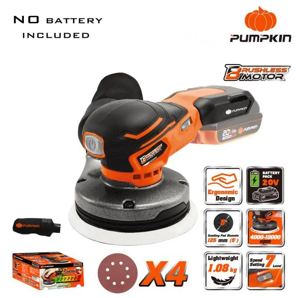 BARE 20V BL CORDLESS RANDOM ORBITAL SANDER W/BOX 5"
