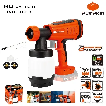 BARE 20V CORDLESS SPRAY GUN W/BOX .8L 