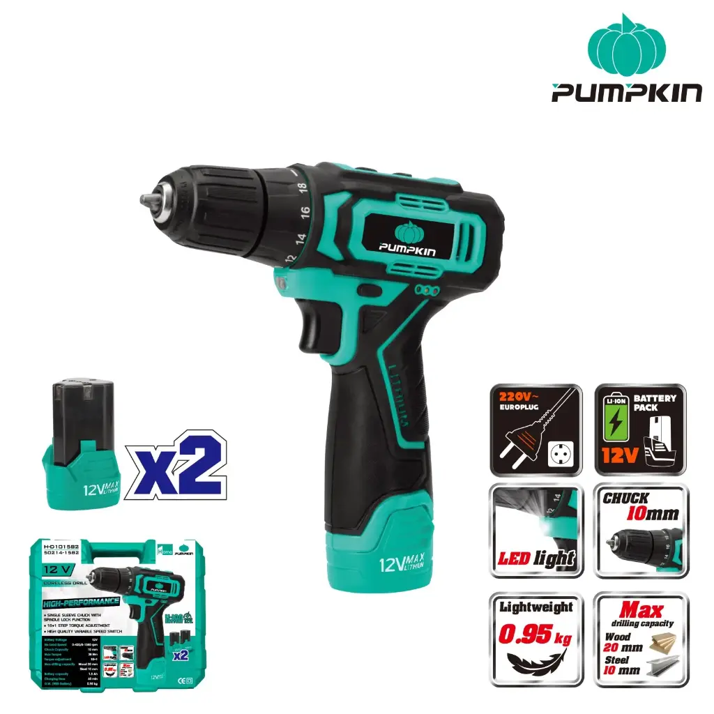 12V LI-ION 2 SPEED DRILL 3/8" 