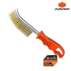 COPPER COATED TWISTED STEEL HAND BRUSH 9.8"