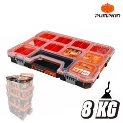 S SIZE STACKING TOOL BOX TOUGH SYSTEM WITH DIVIDE CUPS 44x35x6.5cm