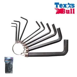 10PCS SHORT CHAIN HEX KEY 1.5,2,2.5,3,3.5,4,5,6,8,10mm