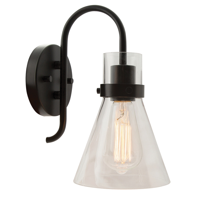 LIGHT VANITY 1LT E26 BLACK 60W