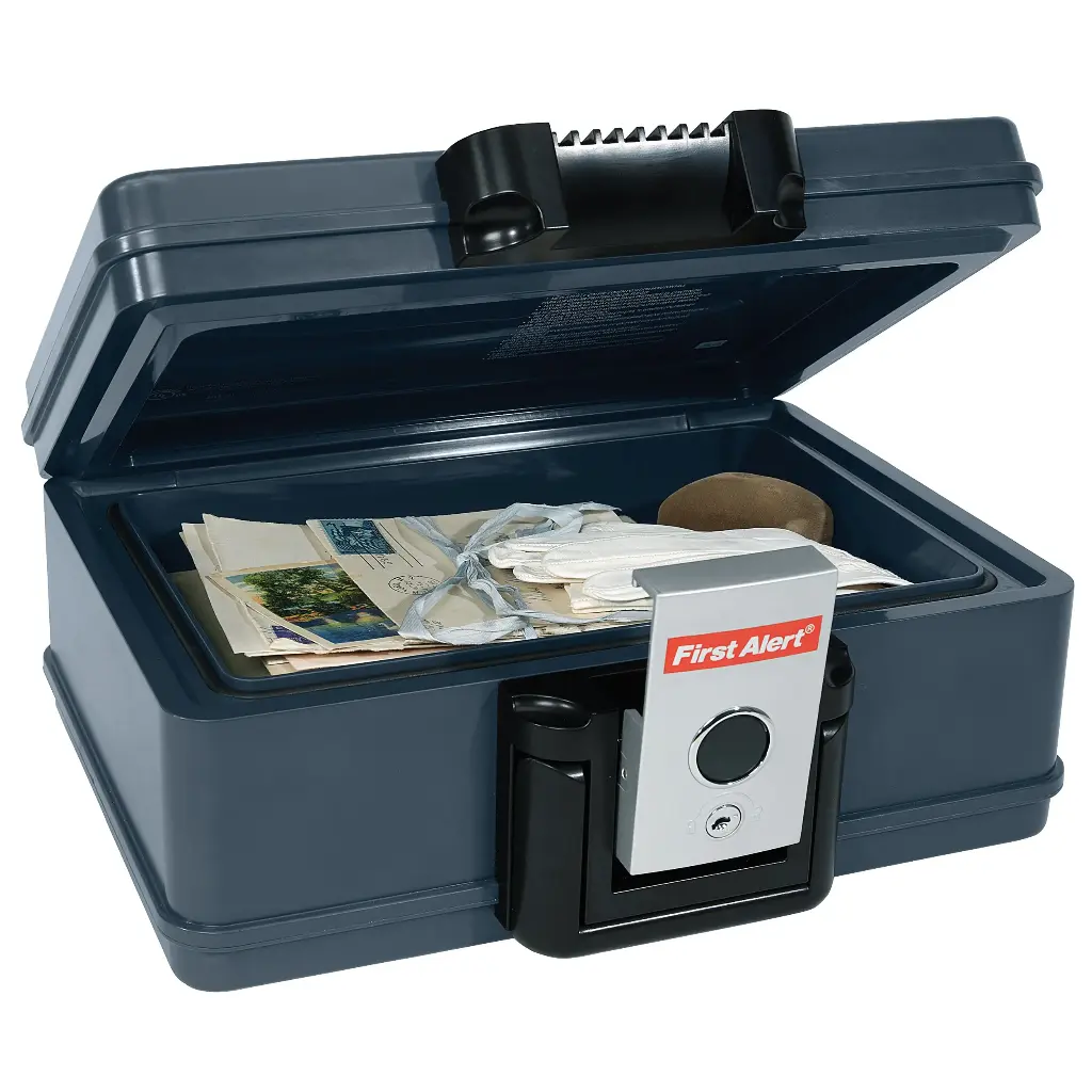 Safe Fire Chest Waterproof URL 30 Minute Push Button & Key .17 CU'