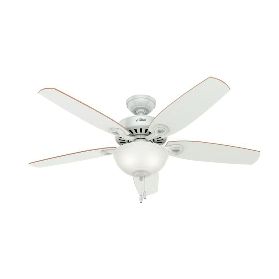 52" Builder Deluxe Hunter Fan White