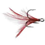 VMC Dressed X-Rap Treble Hooks #6 Red-Black Nickel