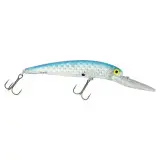 Bomber 25A Long Deep Diver 4-1/2" Silver Prism-Blue