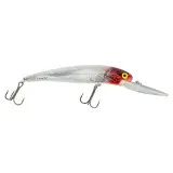 Bomber 25A Long Deep Diver 4-1/2" Silver Flash-Red Head