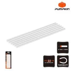 6PCS TRANSPARENT HOT MELT GLUE STICKS SET 11x200mm 