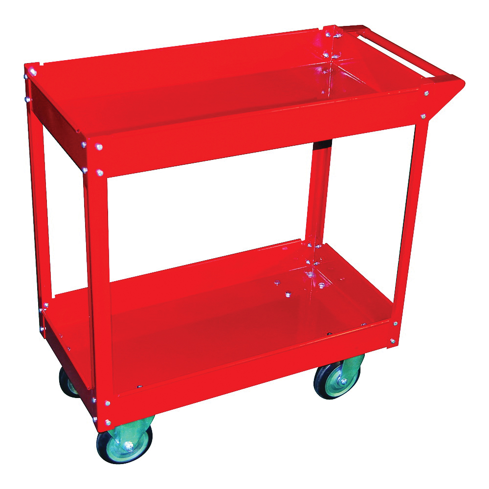 Service Cart 2 Shelf Red