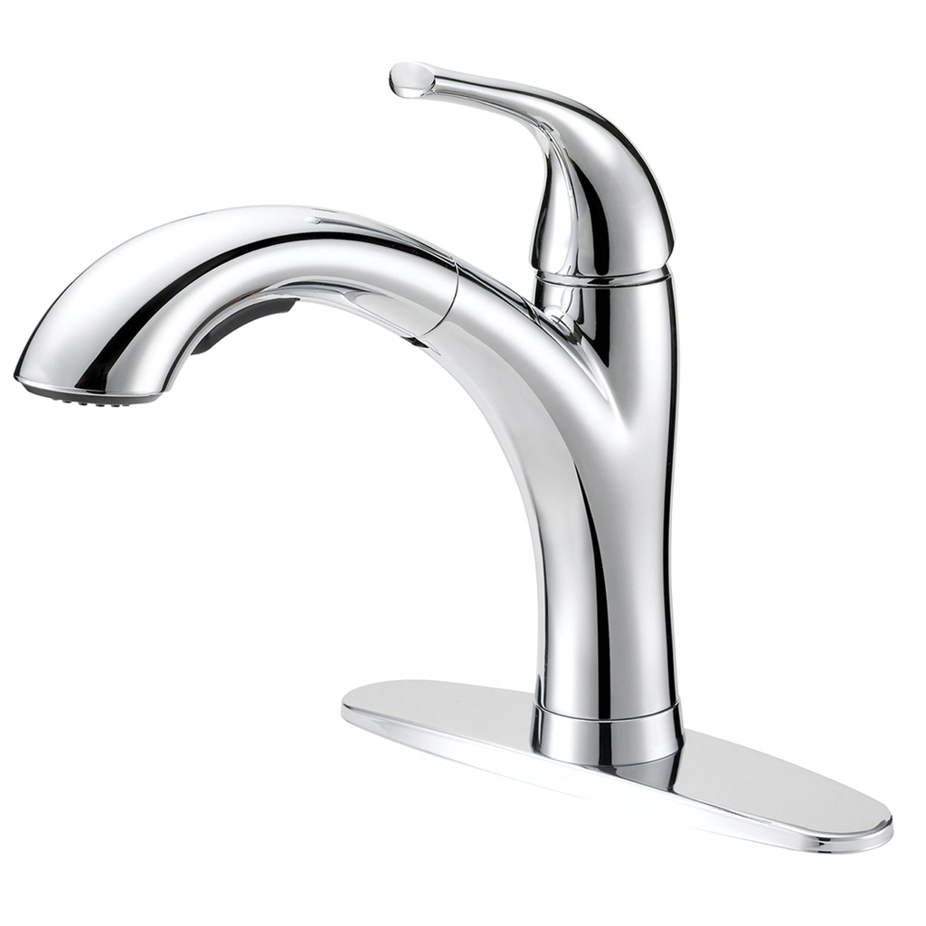 Kitchen Faucet 1 Handle Pull Out Chrome