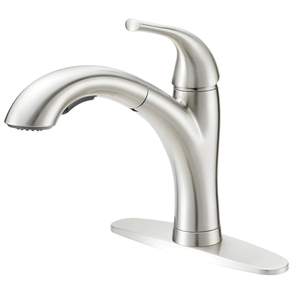 Kitchen Faucet 1 Handle Pull Out Stainless Steel