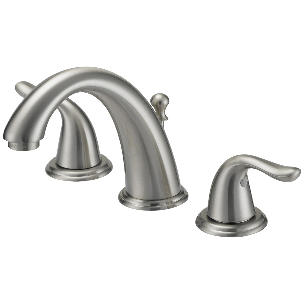 Lavatory Faucet 2 Handle Widespread Brushed Nickel