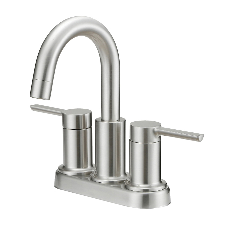 Lavatory Faucet 2 Handle High Arc Brushed Nickel