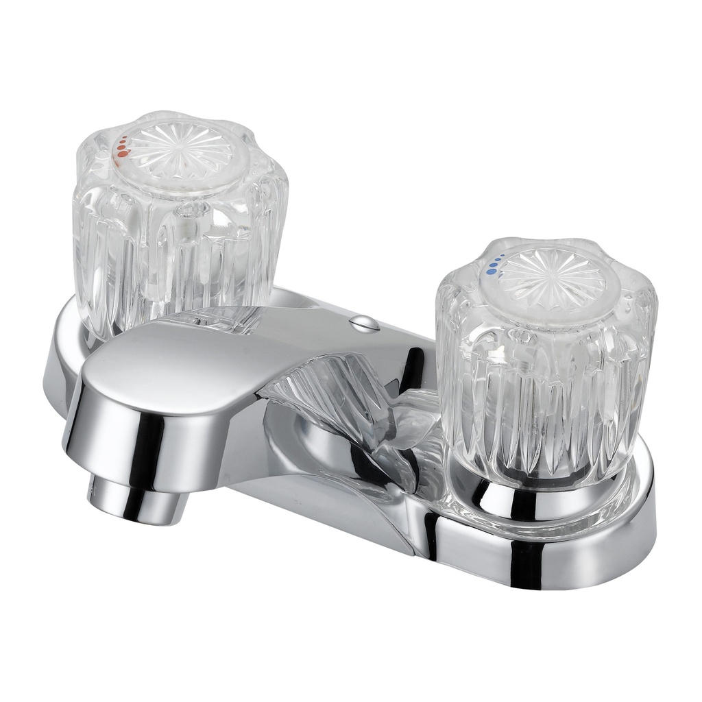 Lavatory Faucet 2 Knob Acrylic Chrome