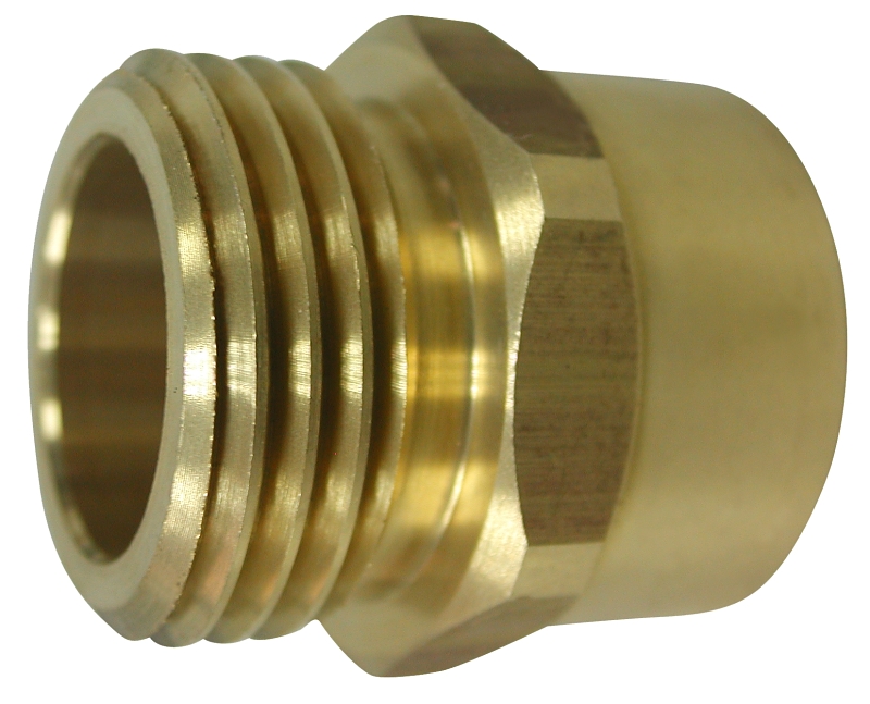 Hose Adapter 3/4" MGH x 3/4" FPT Brass