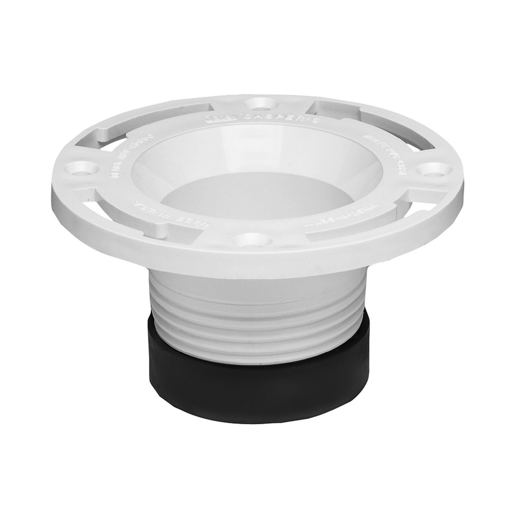 FLANGE CLOSET ADJSTBL PVC 4IN
