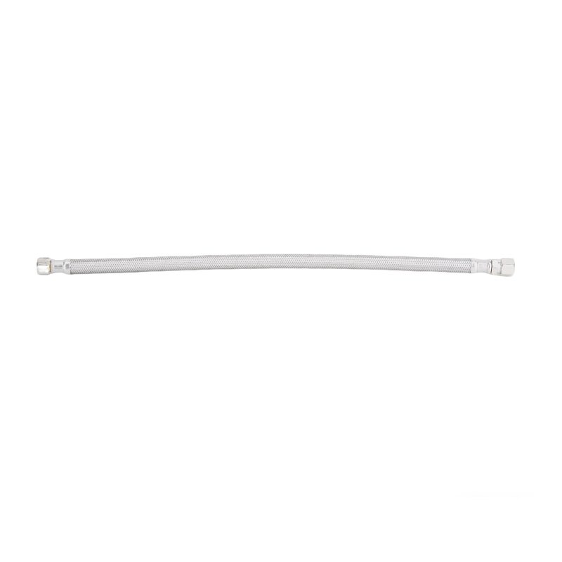 Sink Supply Line 16" Stainless Steel 3/8" Comp x 3/8" Delta
