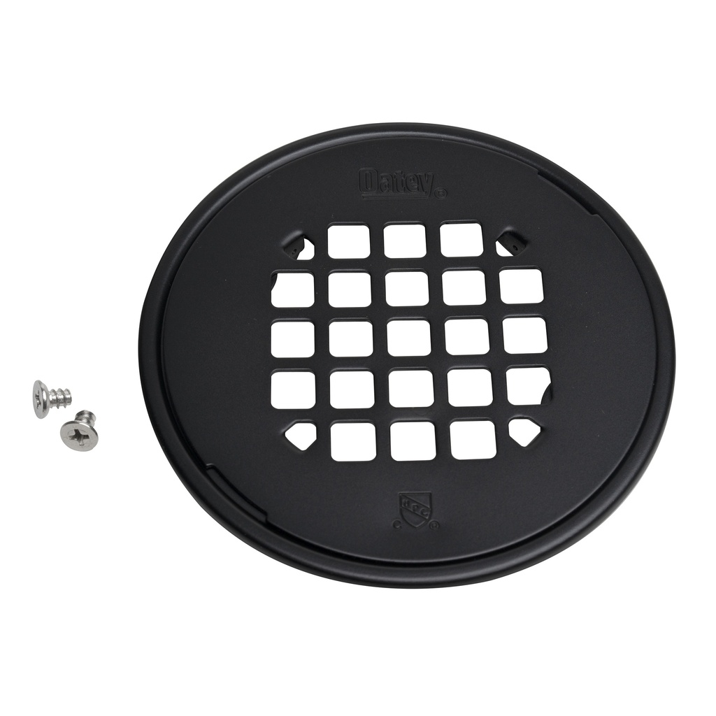 STRAINER SNAP-IN ROUND MAT BLK