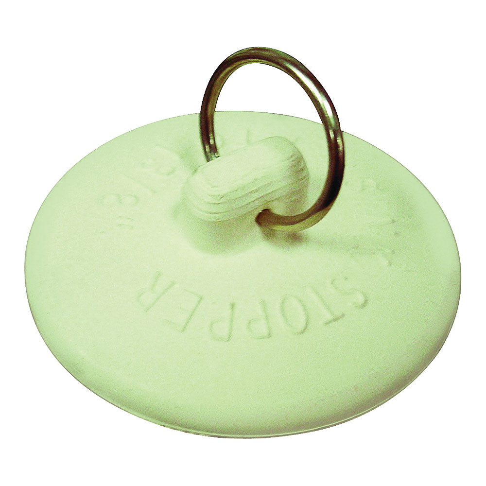 Drain Stopper 1"-1-3/8" White Rubber