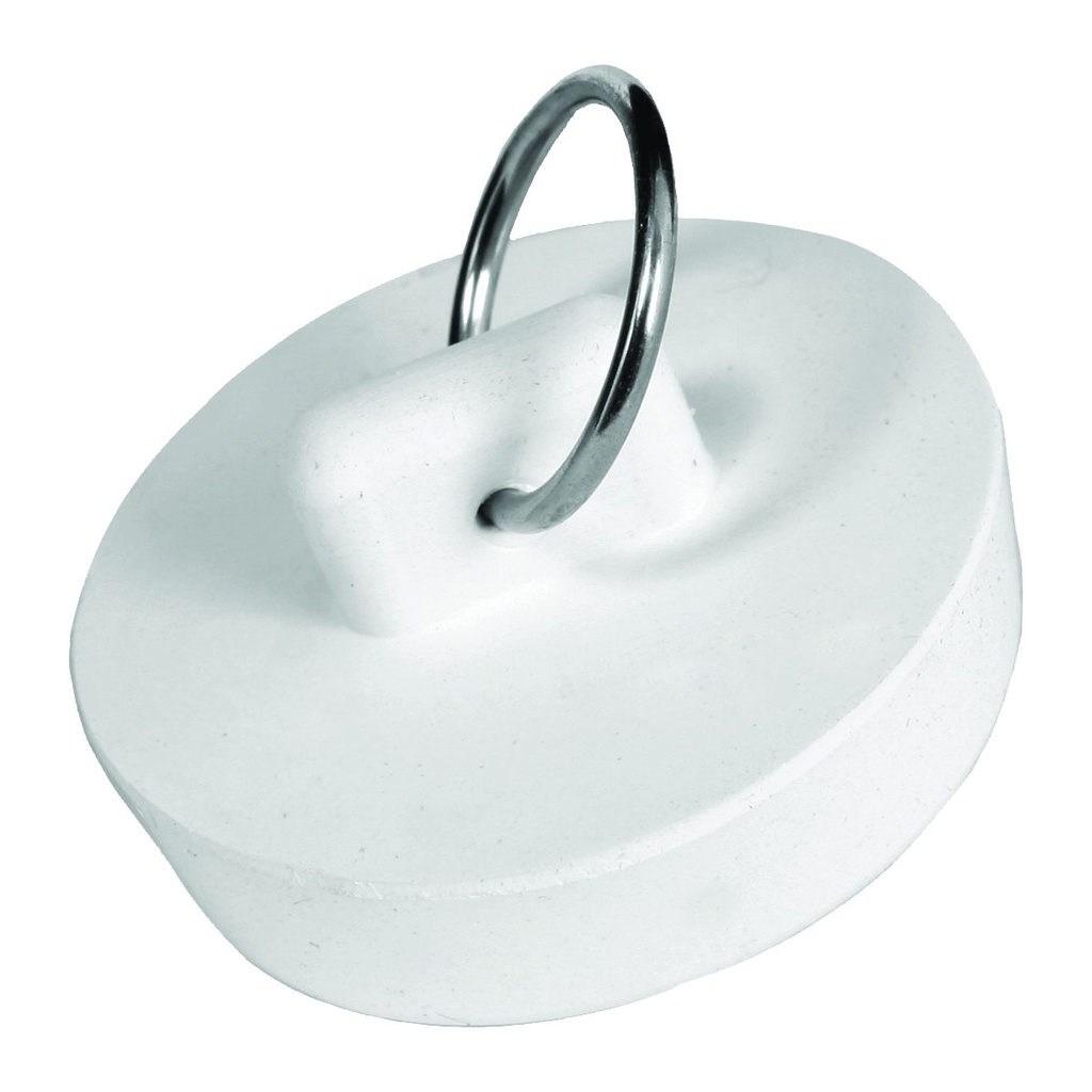 Drain Stopper 1-3/4" White Rubber