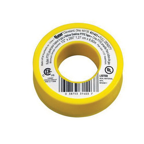 GAS LINE TPE PTFE YELLOW 1/2IN