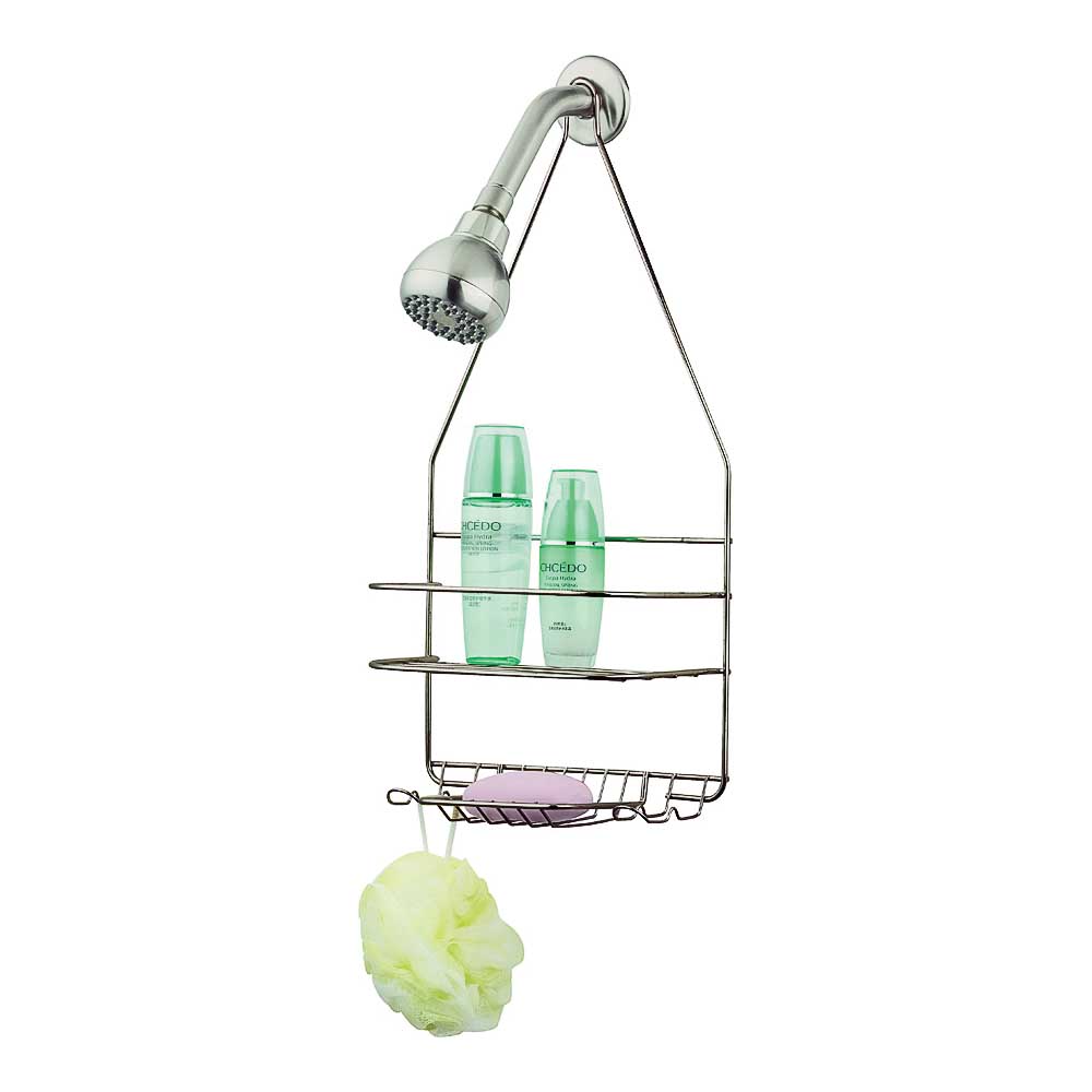 Shower Caddy 2 Tier Satin Nickel