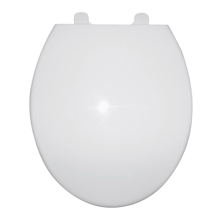 Toilet Seat Round Slow Close Plastic White