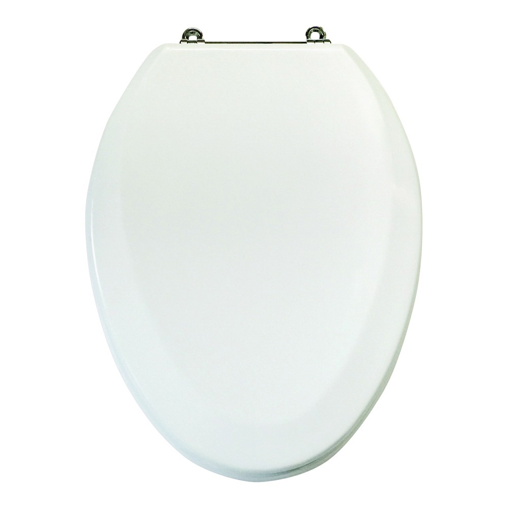 Toilet Seat White Elongated Wood