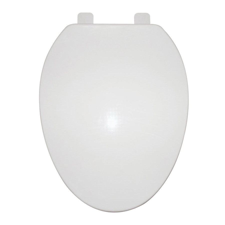 Toilet Seat White Slow Close Elongated Plastic