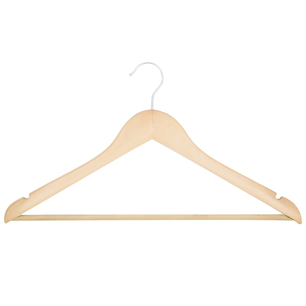 CLOTHES HANGER NATURAL 5PC