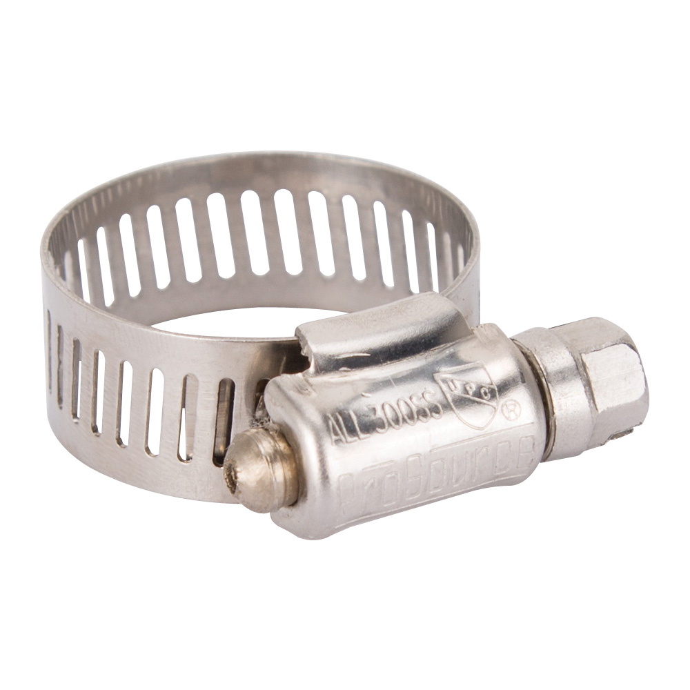 Hose Clamp #10 Stainless Steel Clamp & Screw 1/2"-1-1/8"