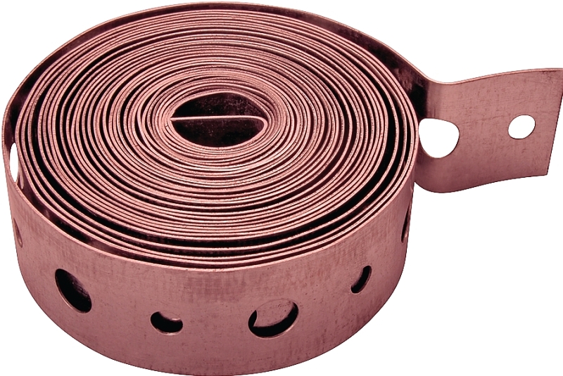 PIPE STRAP COPPER 5/8IN X 10FT