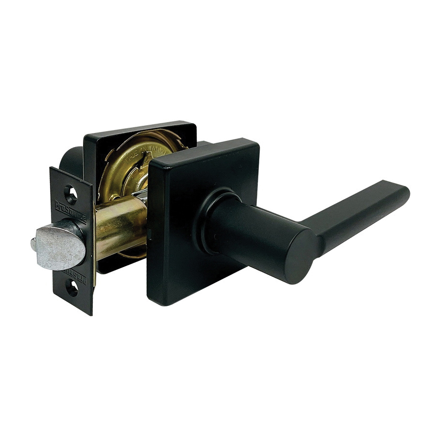 Door Lever Hall & Closet Square Matte Black