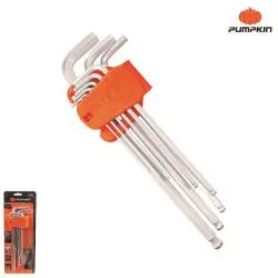 9PCS EXTRA LONG HEX W/BALL KEY SET 1.5-10mm