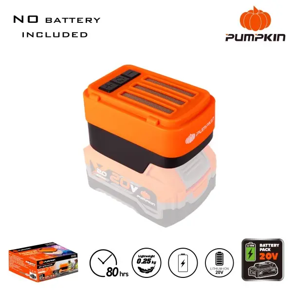 20V BT JOB SITE CHARGER/SPEAKER IN COLOR BOX - BARE TOOL 5W