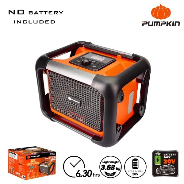 20V BT JOB SITE RADIO IN COLOR BOX - BARE TOOL 40W