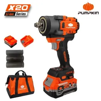 850NM 20V BL CORDLESS IMPACT WRENCH W/TOOL BAG X20 1/2"(12.7mm)